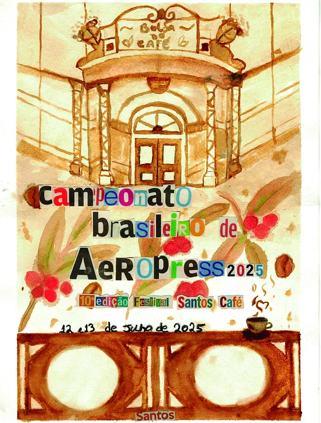 Cartaz Campeonato Brasileiro de Aeropress 2025